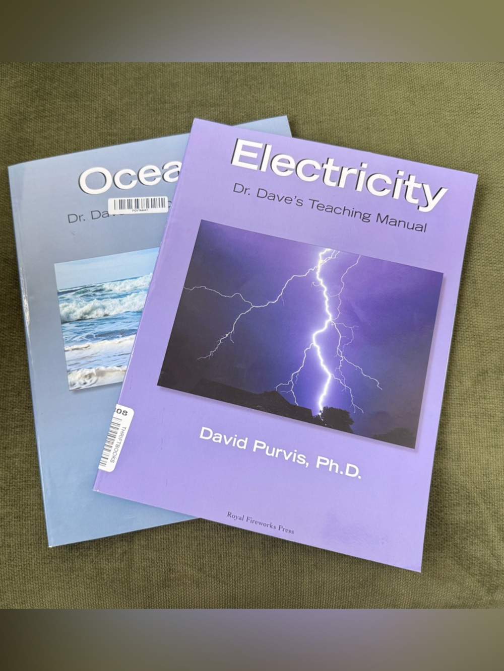 Dr. Dave’s Electricity and Oceans Teaching Manuals Gifted Science curriculum